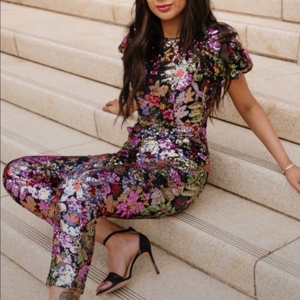 Ivy City Co Sequined Showstopper Jumpsuit